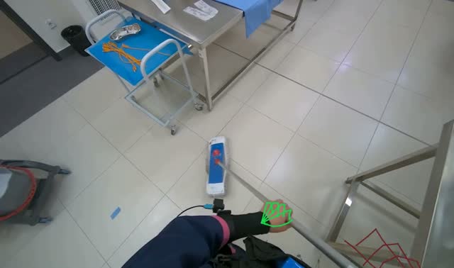 Mopping floor: egocentric robotics sample