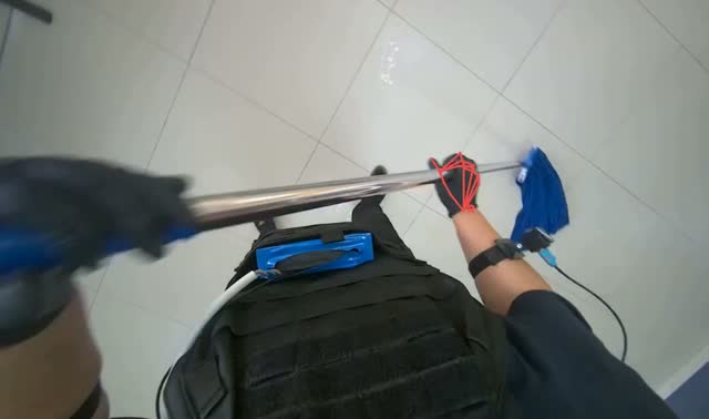 Mopping floor: egocentric robotics sample