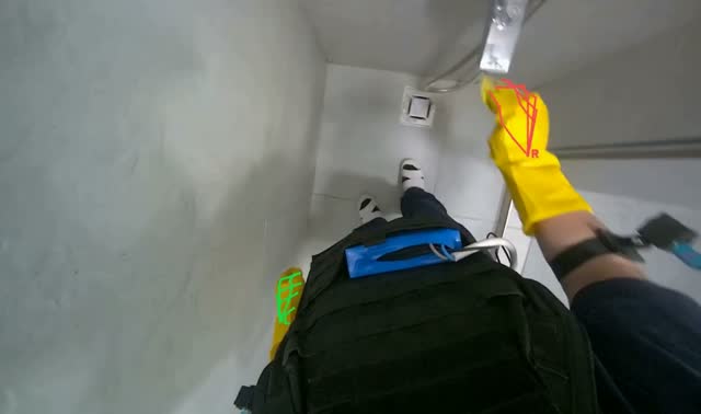 Cleaning the Bathroom: egocentric robotics sample