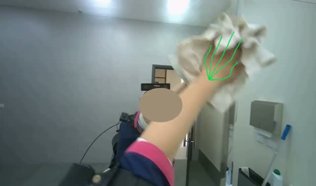 Cleaning bathroom mirrors and dispensers: egocentric robotics sample