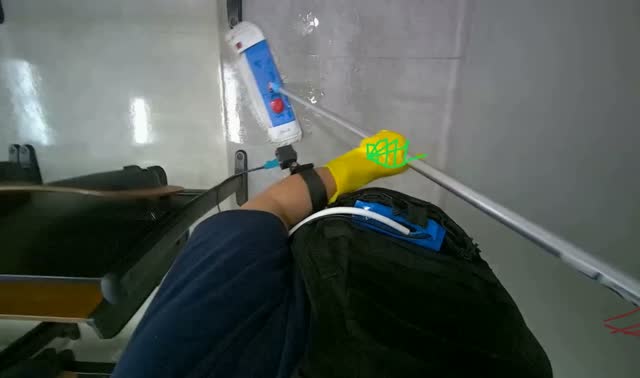 Mopping auditorium floor: egocentric robotics sample