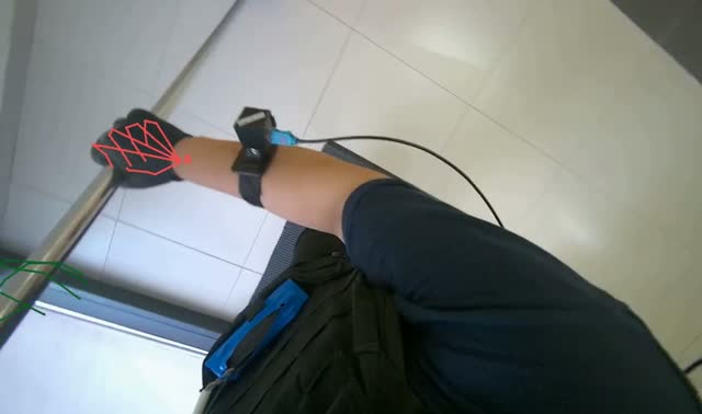 Mopping floor with flat mop: egocentric robotics sample