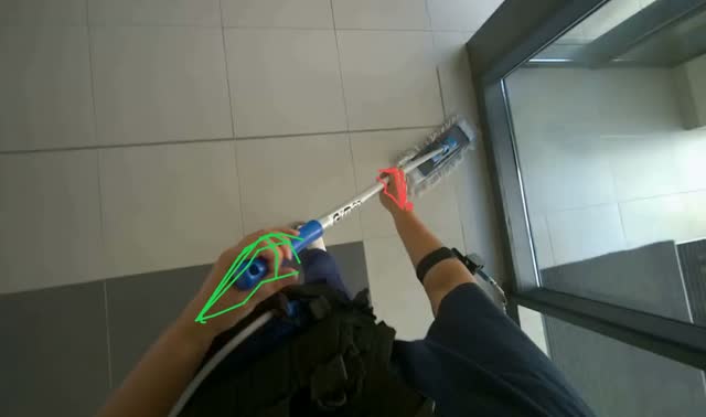 Mopping the floor: egocentric robotics sample