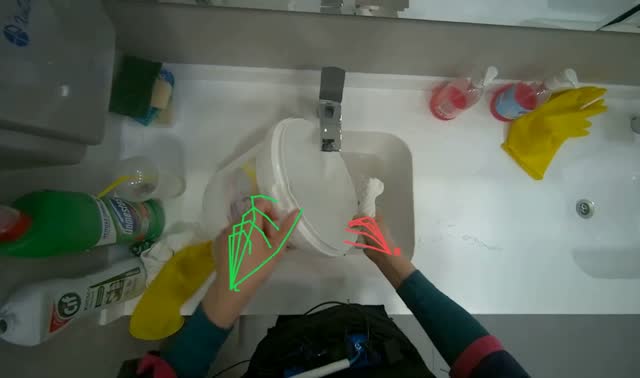 Washing cloths in sinks: egocentric robotics sample