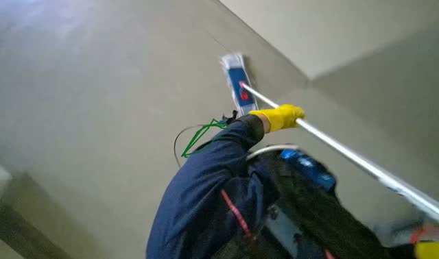 Cleaning floor with mop: egocentric robotics sample