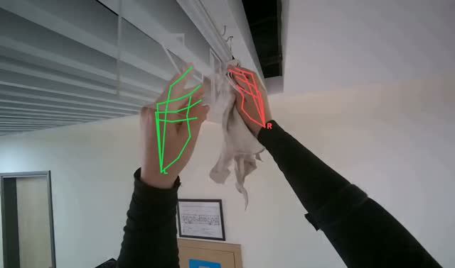 Wiping Exit Sign: egocentric robotics sample