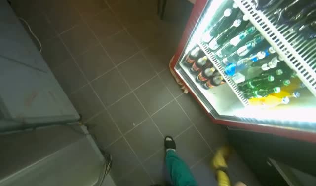 Sweeping kitchen floor: egocentric robotics sample