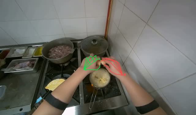 Cracking eggs into noodles: egocentric robotics sample