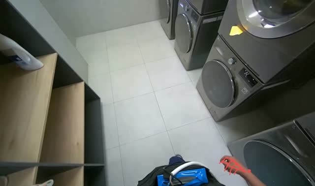 Preparing cleaning solution and cloth: egocentric robotics sample