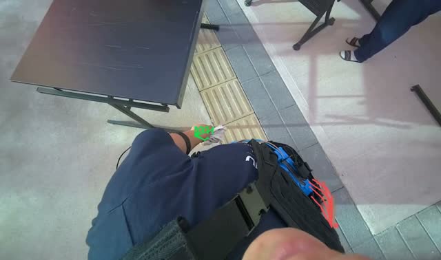Cleaning outdoor table: egocentric robotics sample
