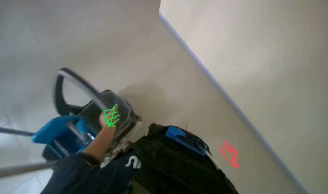 Wiping glass door frames: egocentric robotics sample