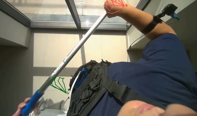 Cleaning glass windows and frames: egocentric robotics sample