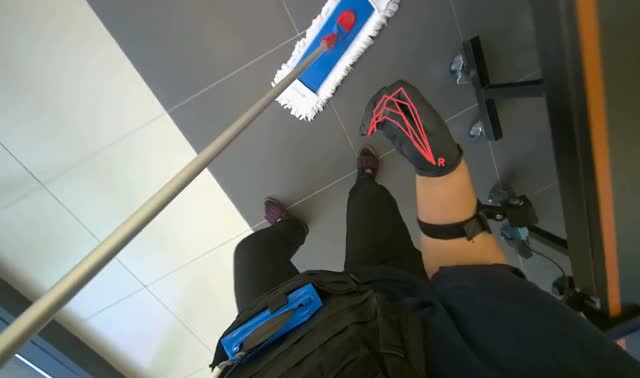 Mopping floor: egocentric robotics sample