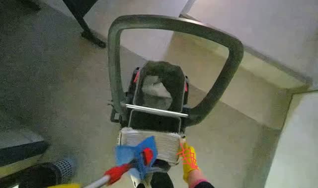 Preparing cleaning equipment: egocentric robotics sample