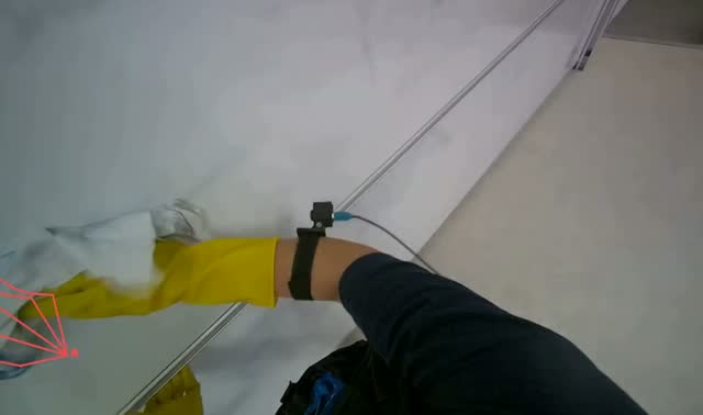 Wiping whiteboard: egocentric robotics sample