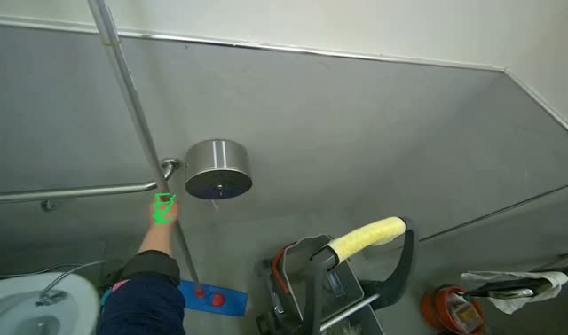 Cleaning and wringing mop head: egocentric robotics sample