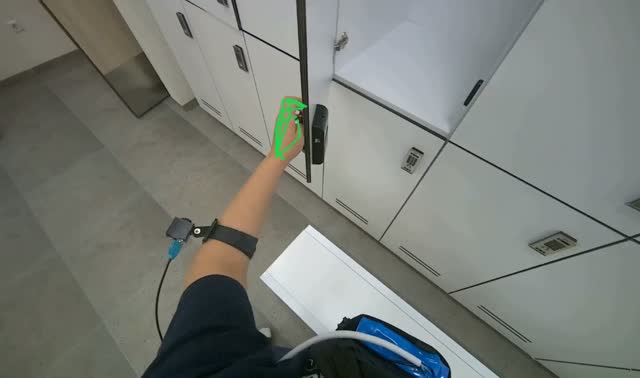 Cleaning lockers: egocentric robotics sample