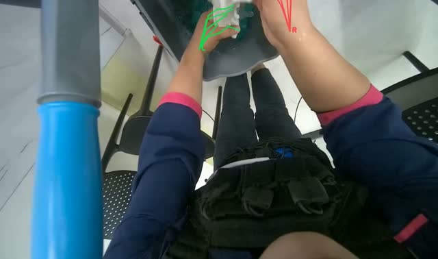 Rinsing cleaning cloth: egocentric robotics sample
