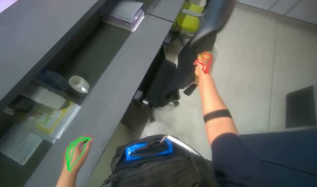 Wiping office furniture: egocentric robotics sample