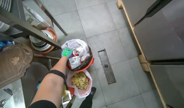 Organizing kitchen items: egocentric robotics sample