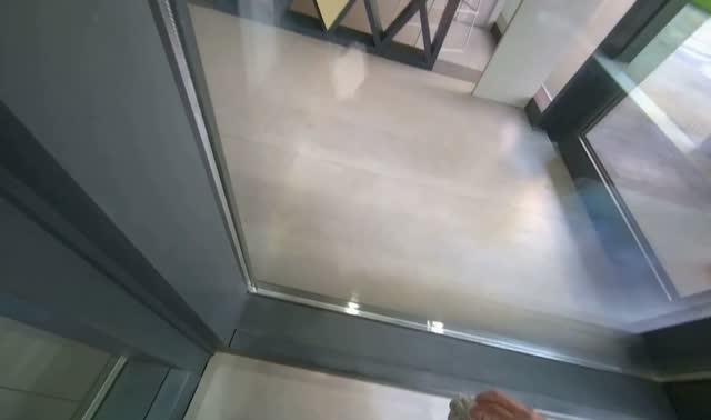 Cleaning window frame: egocentric robotics sample