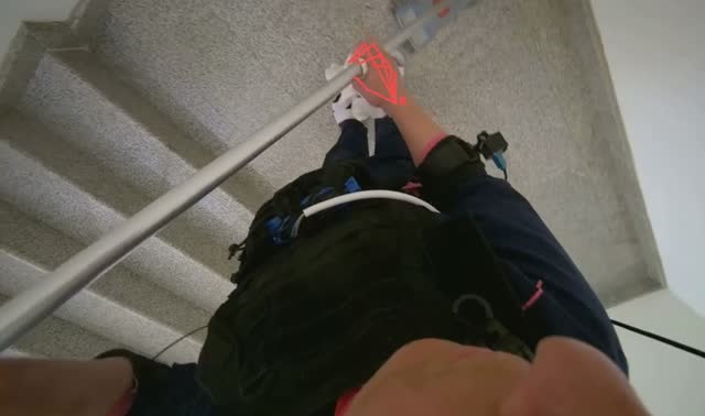 Mopping floor and stairs: egocentric robotics sample