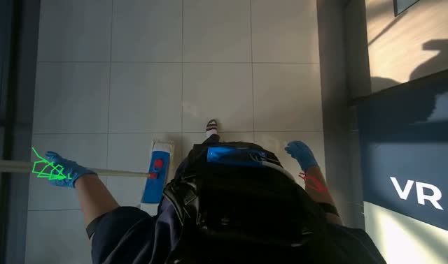 Mopping floor: egocentric robotics sample