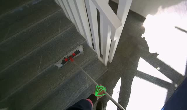 Mopping stairs: egocentric robotics sample
