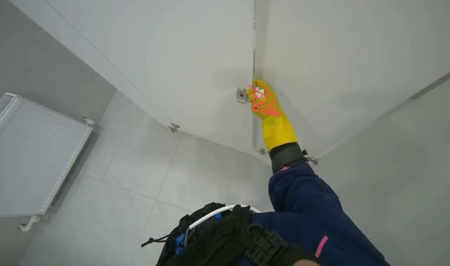 Placing cleaning items in toilets: egocentric robotics sample