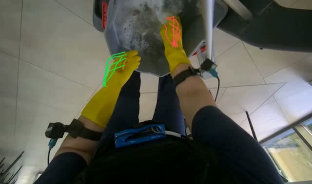 Cleaning mop head: egocentric robotics sample