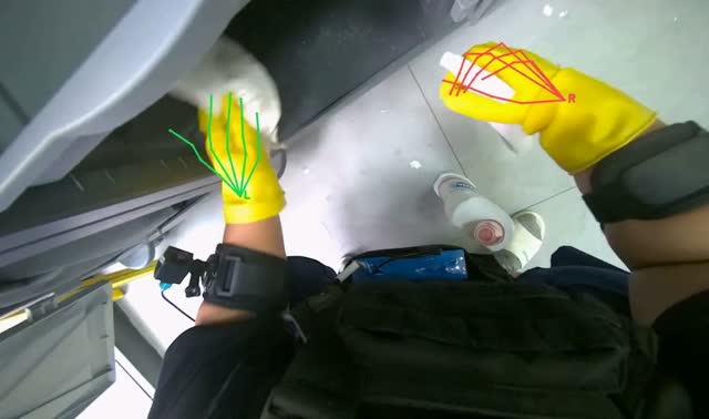 Organizing and cleaning the cleaning cart: egocentric robotics sample