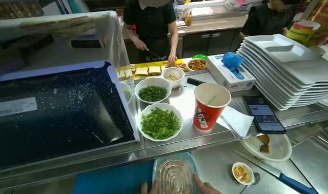 Storing food container in refrigerator: egocentric robotics sample
