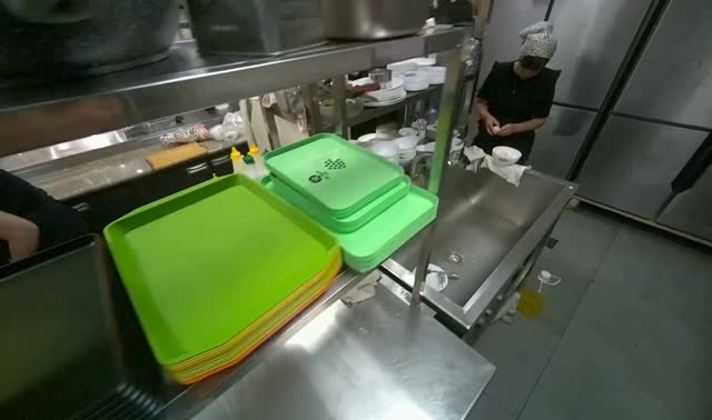Frying and seasoning fries and sausages: egocentric robotics sample