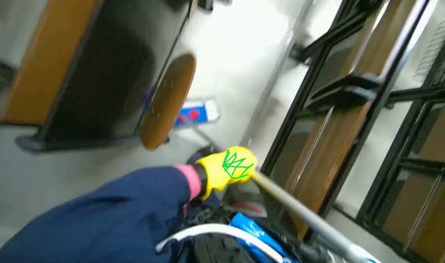 Mopping auditorium floor: egocentric robotics sample