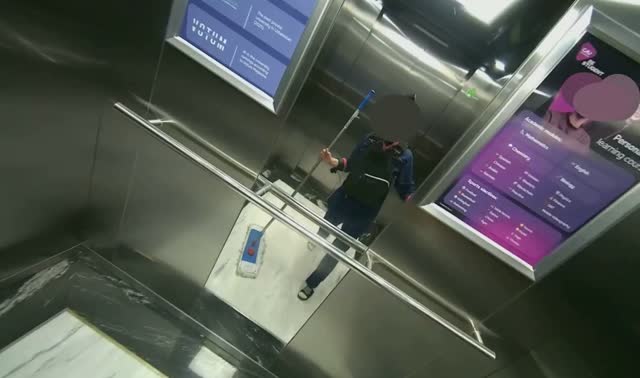 Wiping elevator surfaces: egocentric robotics sample
