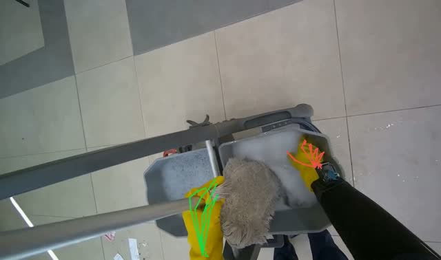 Cleaning mop head: egocentric robotics sample