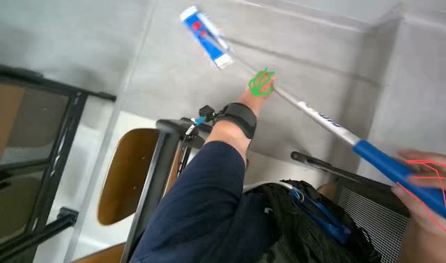 Mopping classroom floor: egocentric robotics sample