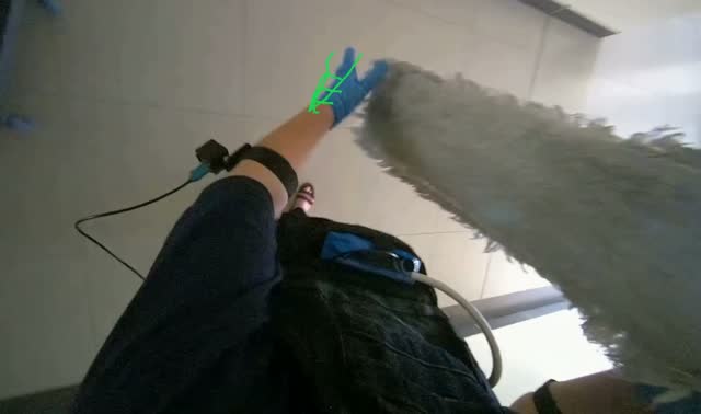 Changing mop head: egocentric robotics sample