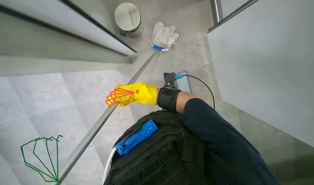 Mopping the floor: egocentric robotics sample