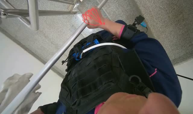 Mopping floor and stairs: egocentric robotics sample