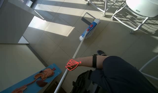 Mopping the room floor: egocentric robotics sample