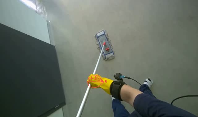 Mopping floor: egocentric robotics sample