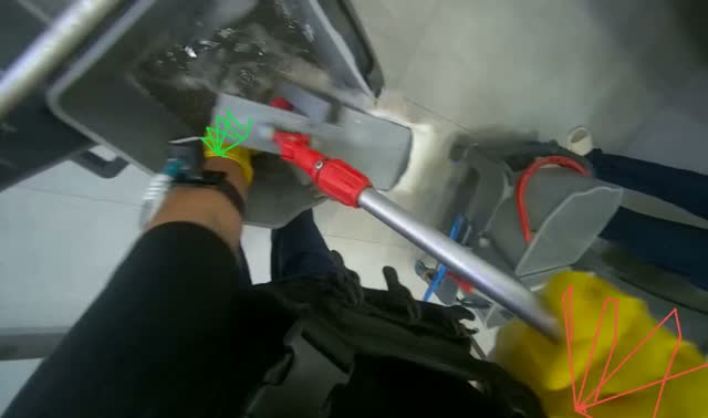 Cleaning sinks and countertop: egocentric robotics sample