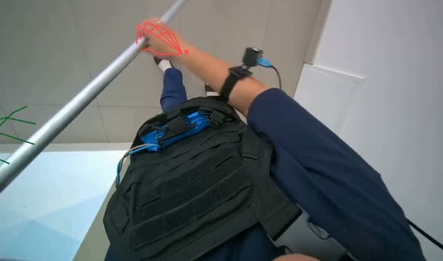 Mopping pool deck floor: egocentric robotics sample