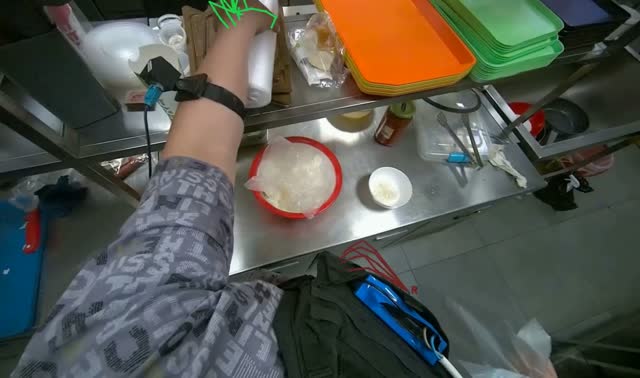 Packing and storing raw meat: egocentric robotics sample