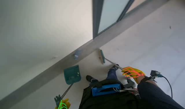Sweeping classroom floor: egocentric robotics sample