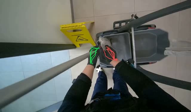 Preparing mop for floor cleaning: egocentric robotics sample