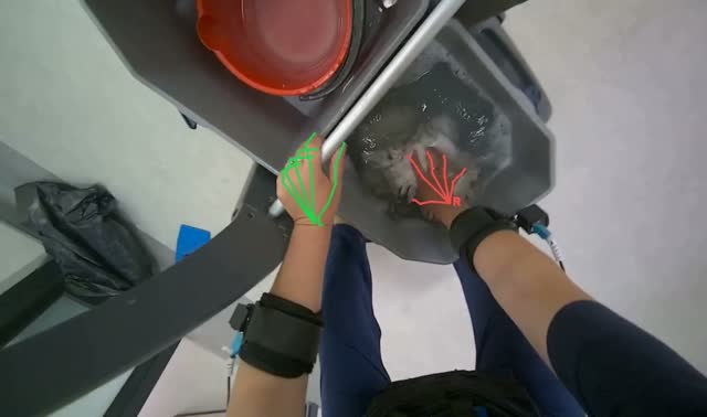 Preparing mop for cleaning: egocentric robotics sample