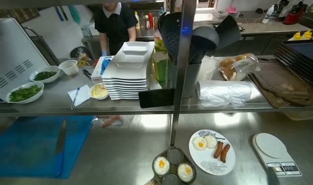 Plating cooked eggs: egocentric robotics sample