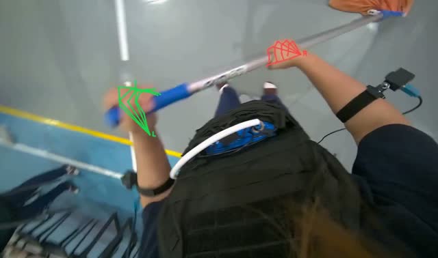 Mopping sports court floor: egocentric robotics sample